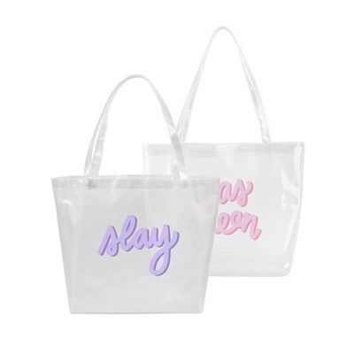 Continued Daily Grind Super Size Clear/Grid Vinyl Tote