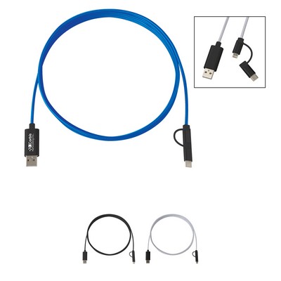 3-in-1 10 Ft. Braided Charging Cable