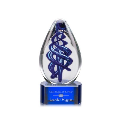 Expedia Award on Blue Base - 5" High