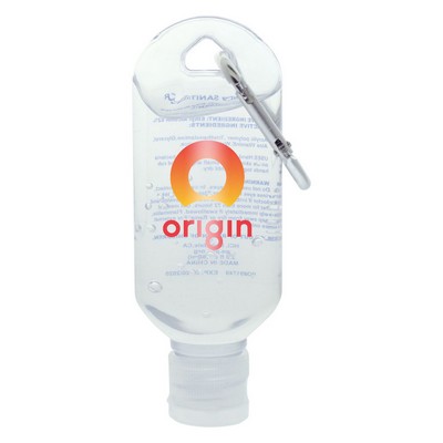 2 Oz. Hand Sanitizer Gel W/ Carabiner