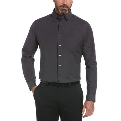 Perry Ellis Men's Big & Tall Heathered Woven Shirt