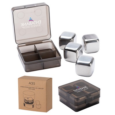 Aces 4-Piece Ice Cube Set