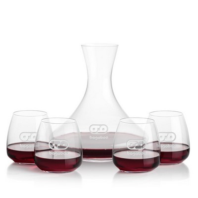 Senderwood Carafe & 4 Hogarth Stemless Wine