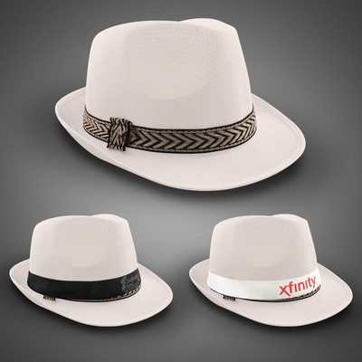 White Funky Fedora