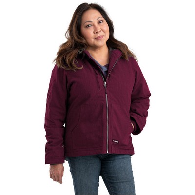 Berne Apparel Ladies' Heathered Duck Hooded Jacket