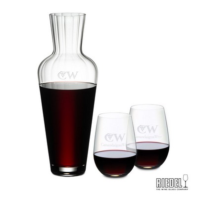 RIEDEL Mosel Decanter & 2 Stemless Wine