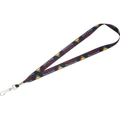 Full Color 3/4" Lanyard w/ Hook