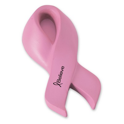 Prime Line Pink Breast Cancer Awareness Ribbon Shape Stress Ball