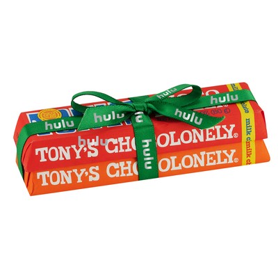 Tony's Chocolonely® Small Chocolate Bar 2 Pack w/ Custom Ribbon