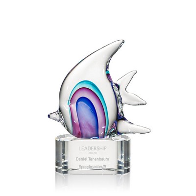 Neptune Fish on Clear Base - 6" Small