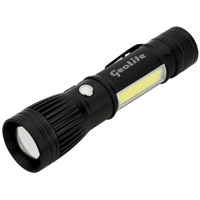 Channel LED / COB Rechargeable Flashlight