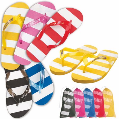 Striped Adult Flip Flop