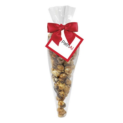 Peanut Butter Cup Popcorn Cone Bag (small)