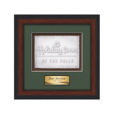 Jasper Cast Paper Horiz - Dark Walnut 14½"x13½"