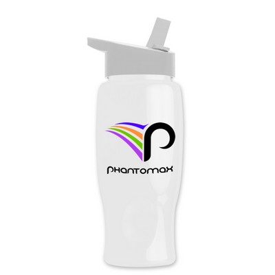 27 Oz. Poly-Pure Bottle w/Flip Straw Lid - Digital