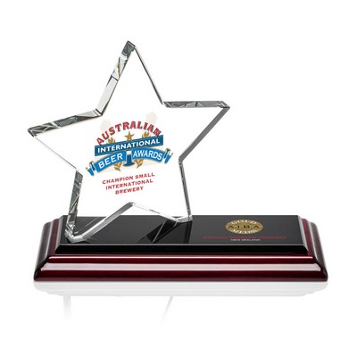 VividPrint™ Award - Northam Star/Rosewood 3"x7"