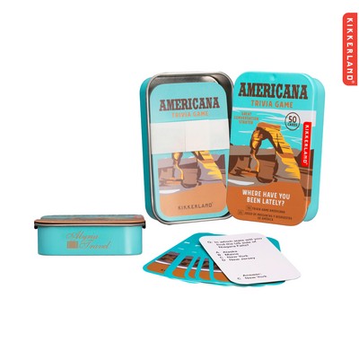 Kikkerland Americana Trivia Tin