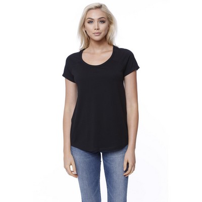 STAR TEE Ladies' CVC Loose Short-Sleeve Raglan