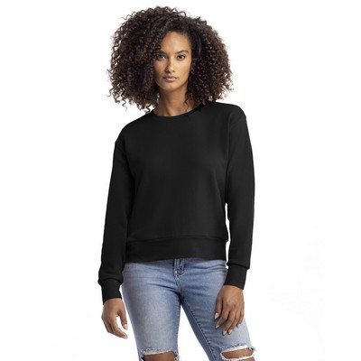 NEXT LEVEL APPAREL Ladies' Laguna Sueded Sweatshirt