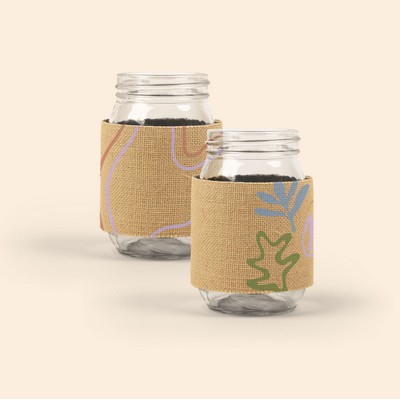 Jar Sleeve - Burlap