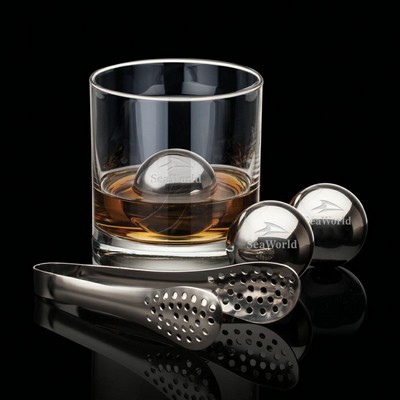 Swiss Force® Set of 2 Whisky Balls & Tongs