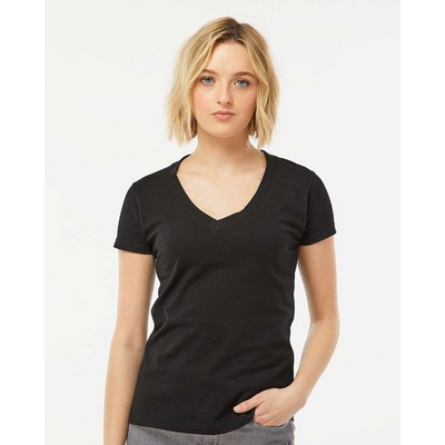 Tultex® Women's Fine Jersey V-Neck T-Shirt