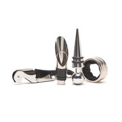 Wesley 4-Piece Wine Set (Silver )