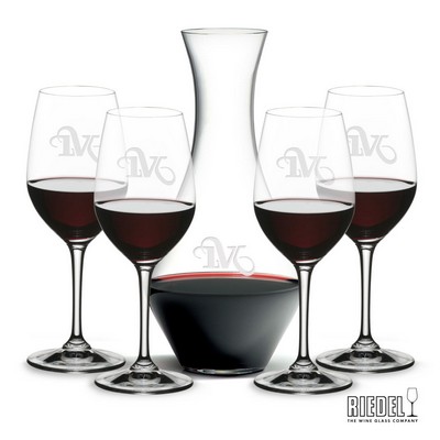 RIEDEL Merlot Decanter & 4 Oenologue Wine