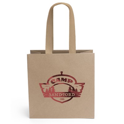 Villa - Eco Kraft Brown Laminated Eurotote Bag - Foil Print