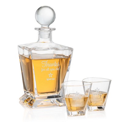 Millwood Decanter & 2 On-the-Rocks