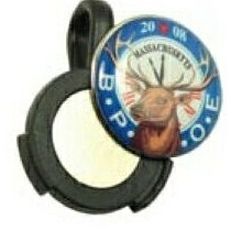 Lucky Golf Ball Marker Hat Clip (3/4" Domed Marker)