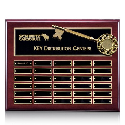 Key Perpetual Plaque - Rosewood 30 Plate