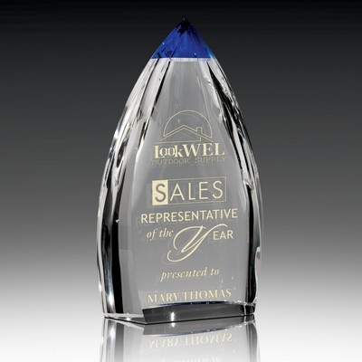 Cobalt Crystal Award - 5" Blaze