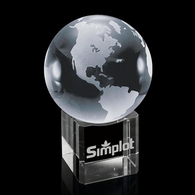 Globe On Cube - Optical 3" Diam