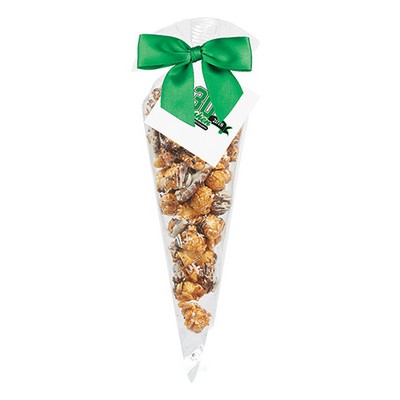 Chocolate Pretzel & Potato Chip Popcorn Cone Bag (small)