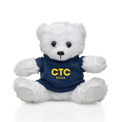 Arlo Plush 6" Bear & T-Shirt - Navy