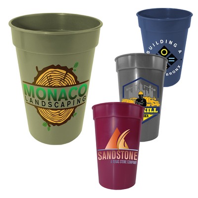 17 oz. Earth Tone Stadium Cup, Full Color Digital