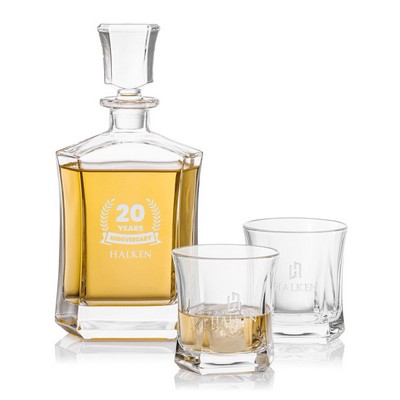 Avalon Decanter & 2 On-the-Rocks