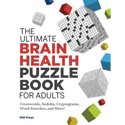 The Ultimate Brain Health Puzzle Book for Adults (Crosswords, Sudoku, Crypt