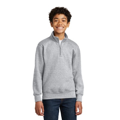 Port & Company® Youth Core Fleece 1/4-Zip Pullover Sweatshirt