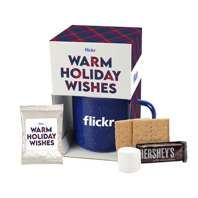 Promo Revolution - 16 Oz. Camping Mug with Hot Chocolate Mix & S'mores Set