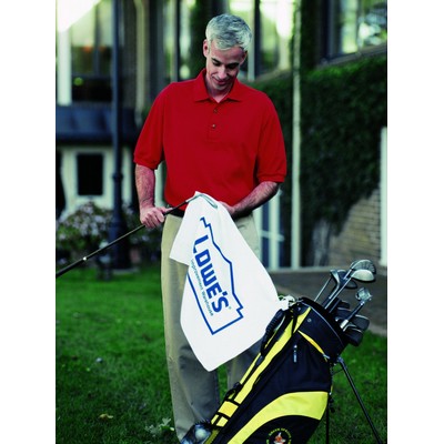 Turkish Signature White Heavyweight Golf Towel