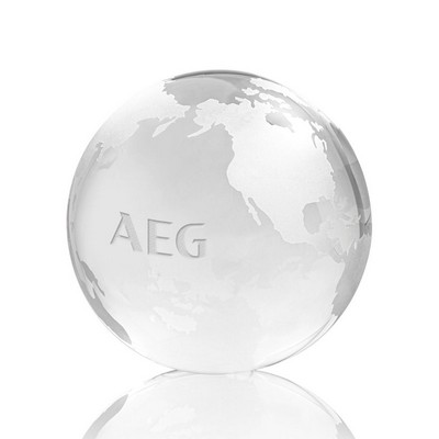 Globe Paperweight - Optical 4"