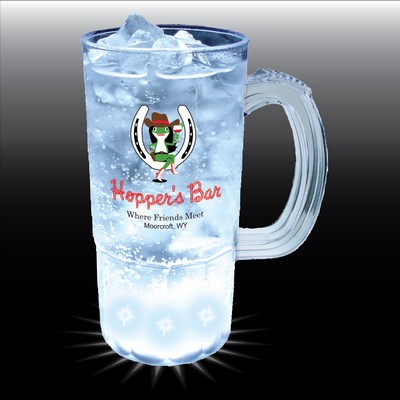 22 Oz. Lighted Plastic Fluted Mug w/5 LEDs