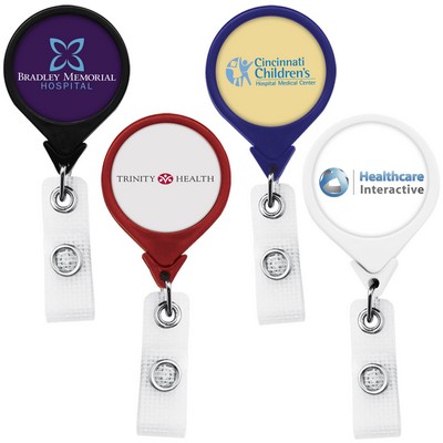 Jumbo Anti-Microbial Round Retractable Badge Reel