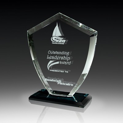 Crystal Shield Award - Velocity 7"