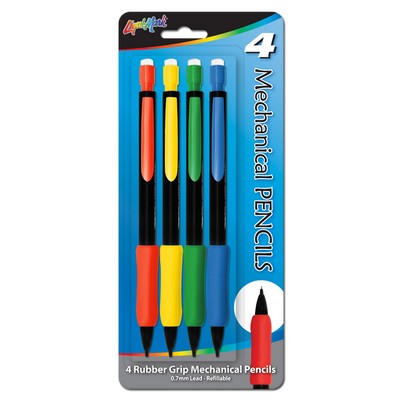 Liqui-Mark® Mechanical Pencils w/Rubber Grip (4-Pack)