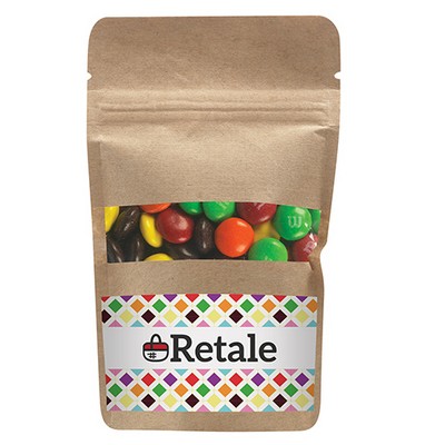 Resealable Kraft Window Pouch w/ M&M's®