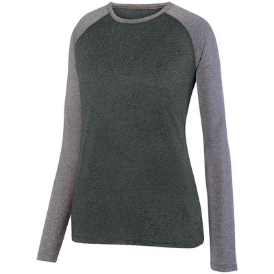 Ladies' Kinergy Two Color Long Sleeve Raglan Tee