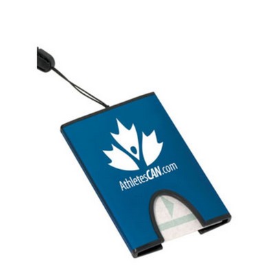 Aliante Card Holder w/Lanyard - Blue